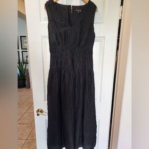 J. Crew Black Midi Dress